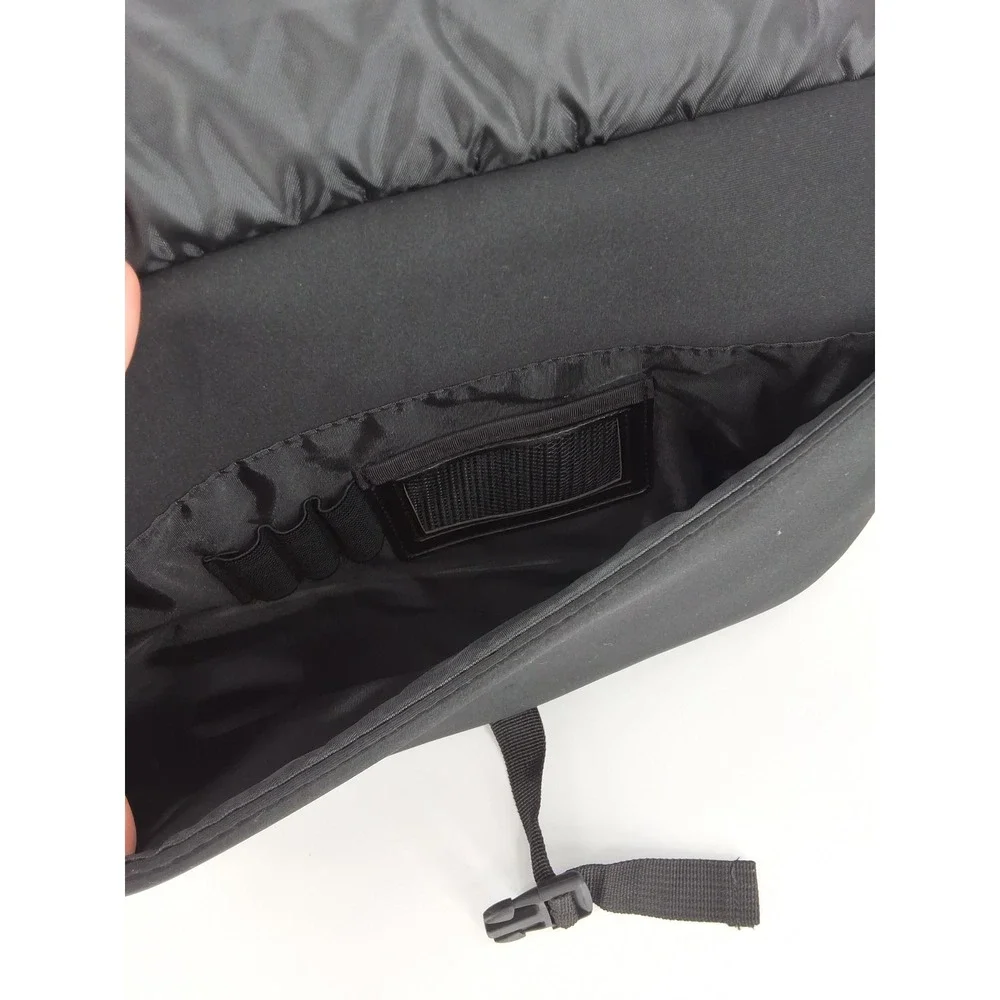 Targus Black Neoprene Laptop Messenger Bag Shoulder Strap Grey Mesh Accents